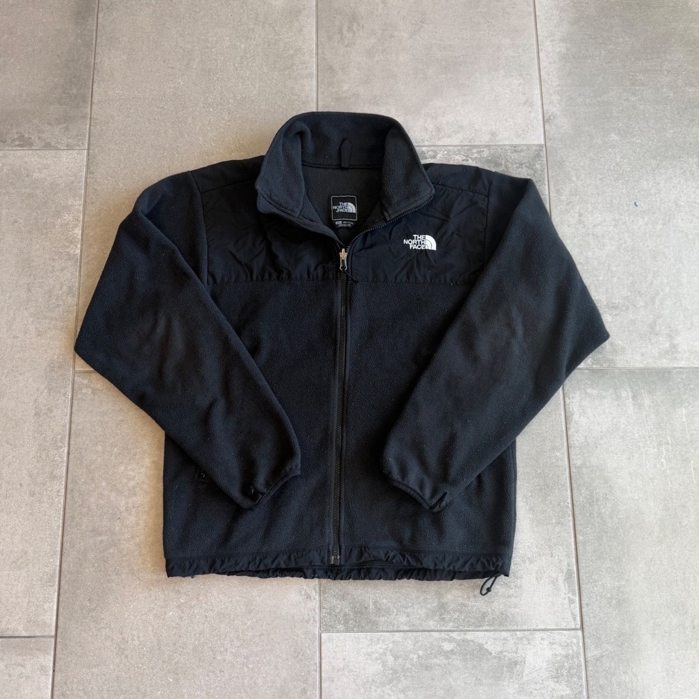 The North Face Denali Fleece Jacket Mens Small Black Full Zip Outdoor Coat
